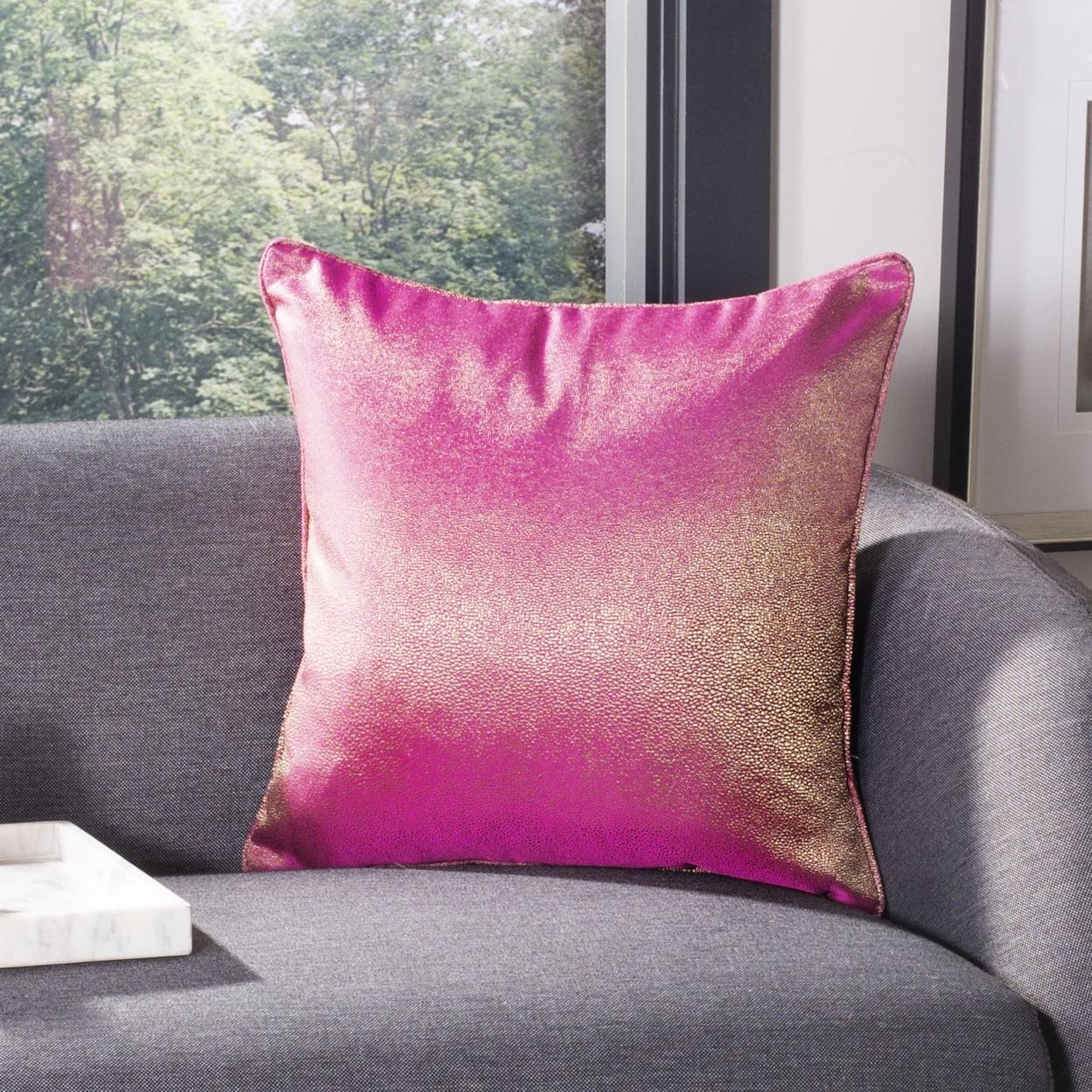 Festival Fuchsia Ombre Square Decorative Throw Pillow