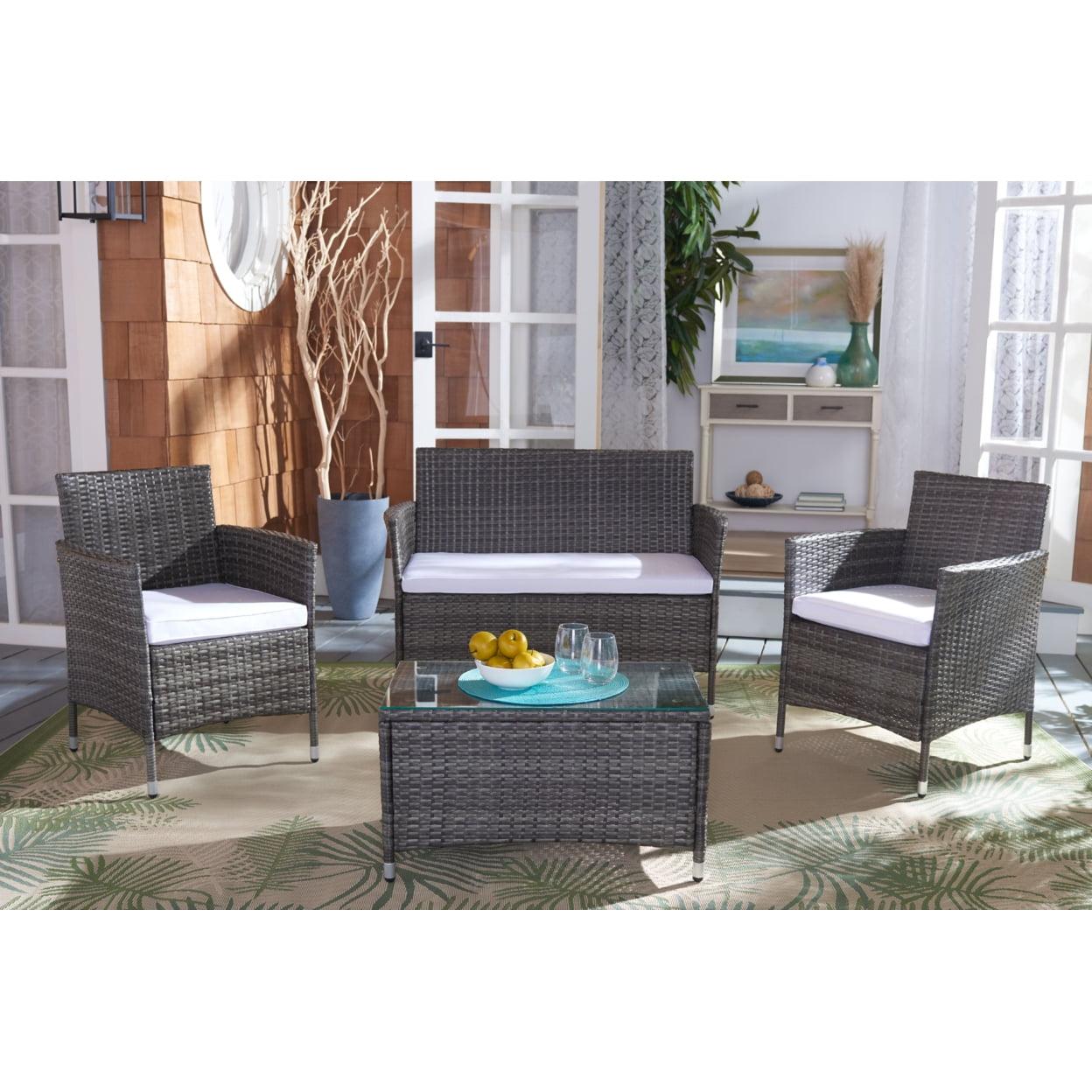 Bandele 4 Piece Patio Outdoor Living Set  - Safavieh