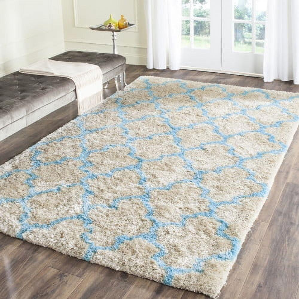 Barcelona Shag Hand Tufted Geometric Rug