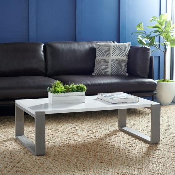 Bartholomewith Coffee Table - White/Grey - Safavieh