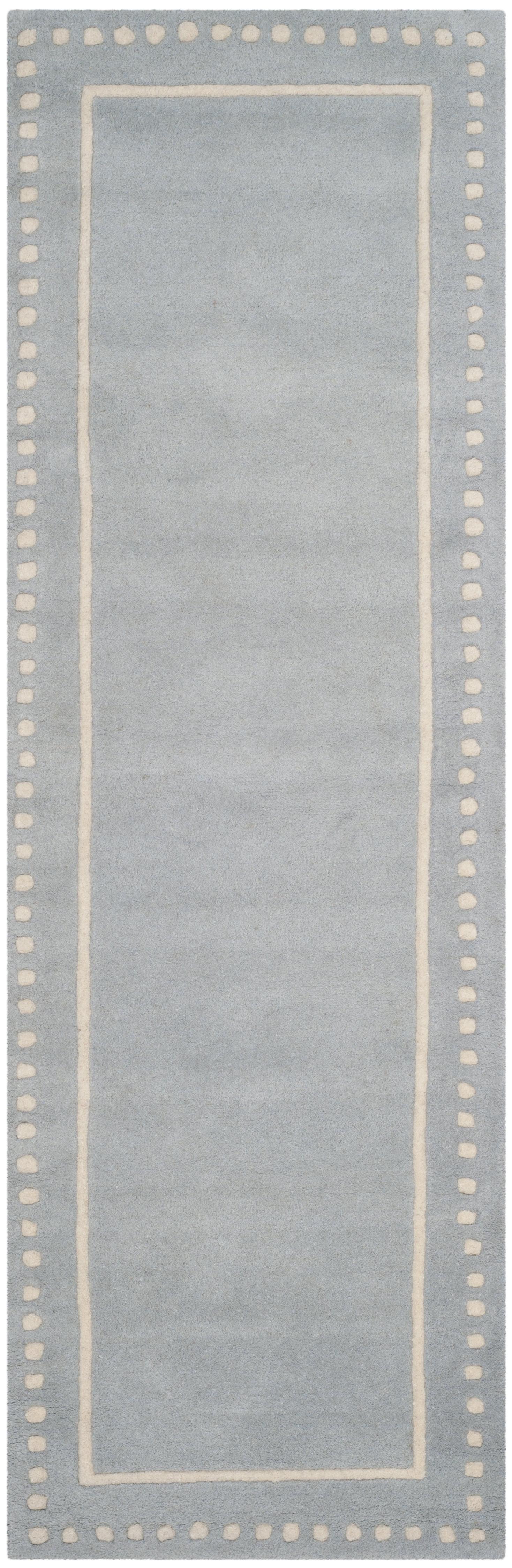 Bella BEL151 Hand Tufted Runner Rug - Light Blue/Ivory - 2'3"x11' - Safavieh.