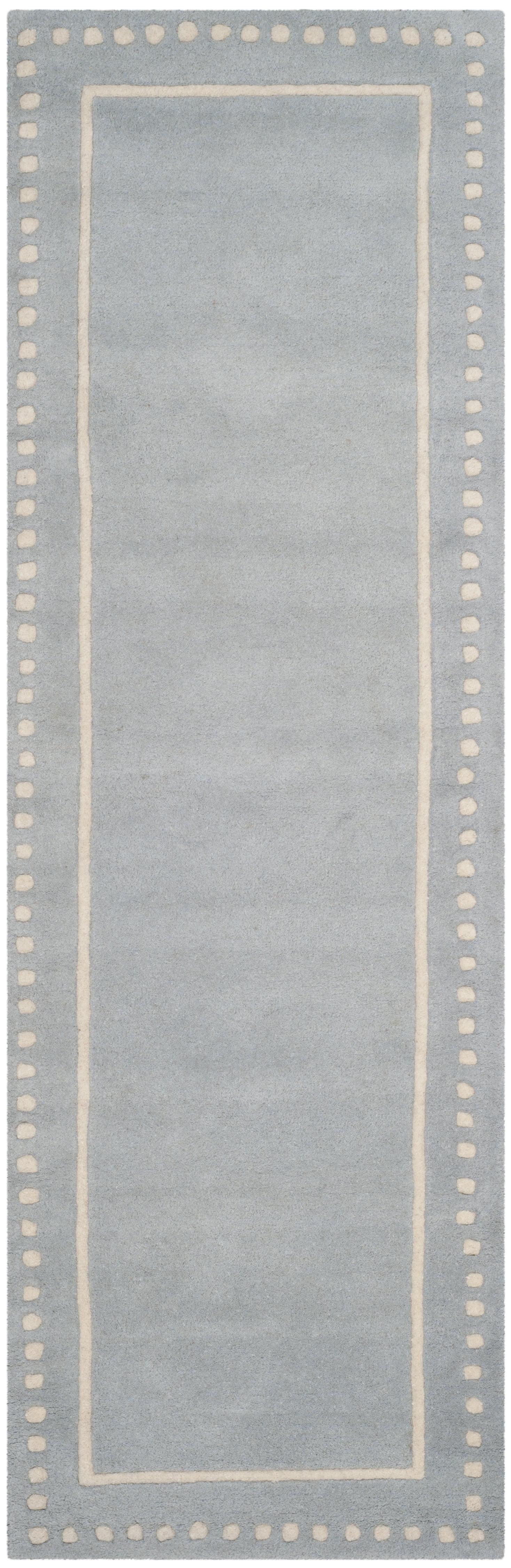 Bella BEL151 Hand Tufted Runner Rug - Light Blue/Ivory - 2'3"x11' - Safavieh.