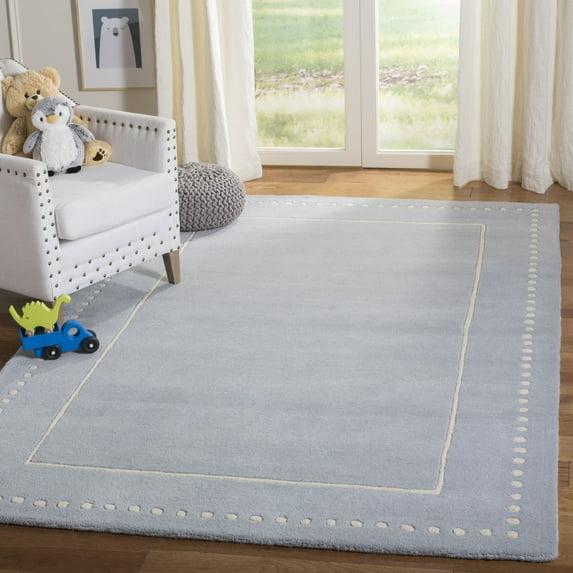 Bella BEL151 Hand Tufted Area Rug - Light Blue/Ivory - 4'x6' - Safavieh.