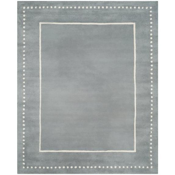 Bella BEL151 Hand Tufted Area Rug - Silver/Ivory - 8'x10' - Safavieh.