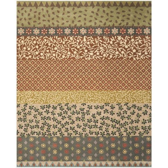 Bella BEL351 Hand Tufted Indoor Accent Rug - Ivory/Multi - 4'x6' - Safavieh
