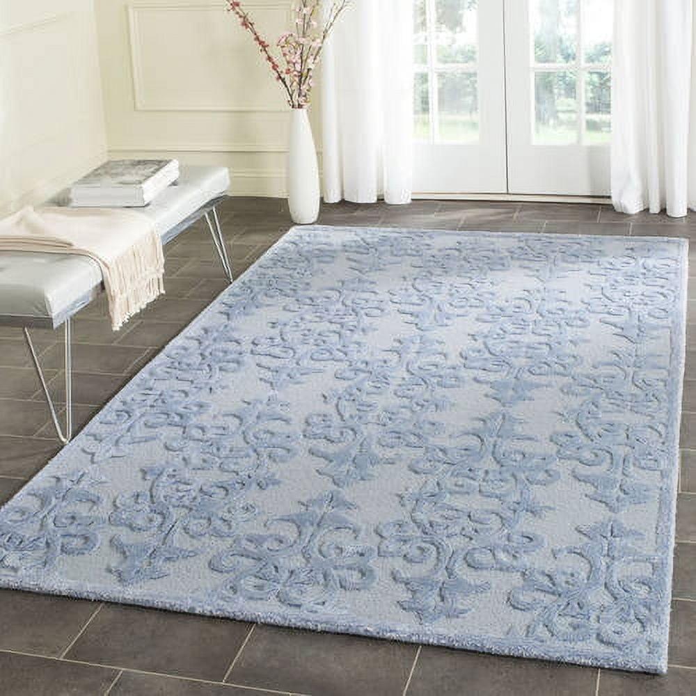 Bella BEL127 Hand Tufted Area Rug - Blue - 8'9"x11'9" - Safavieh.