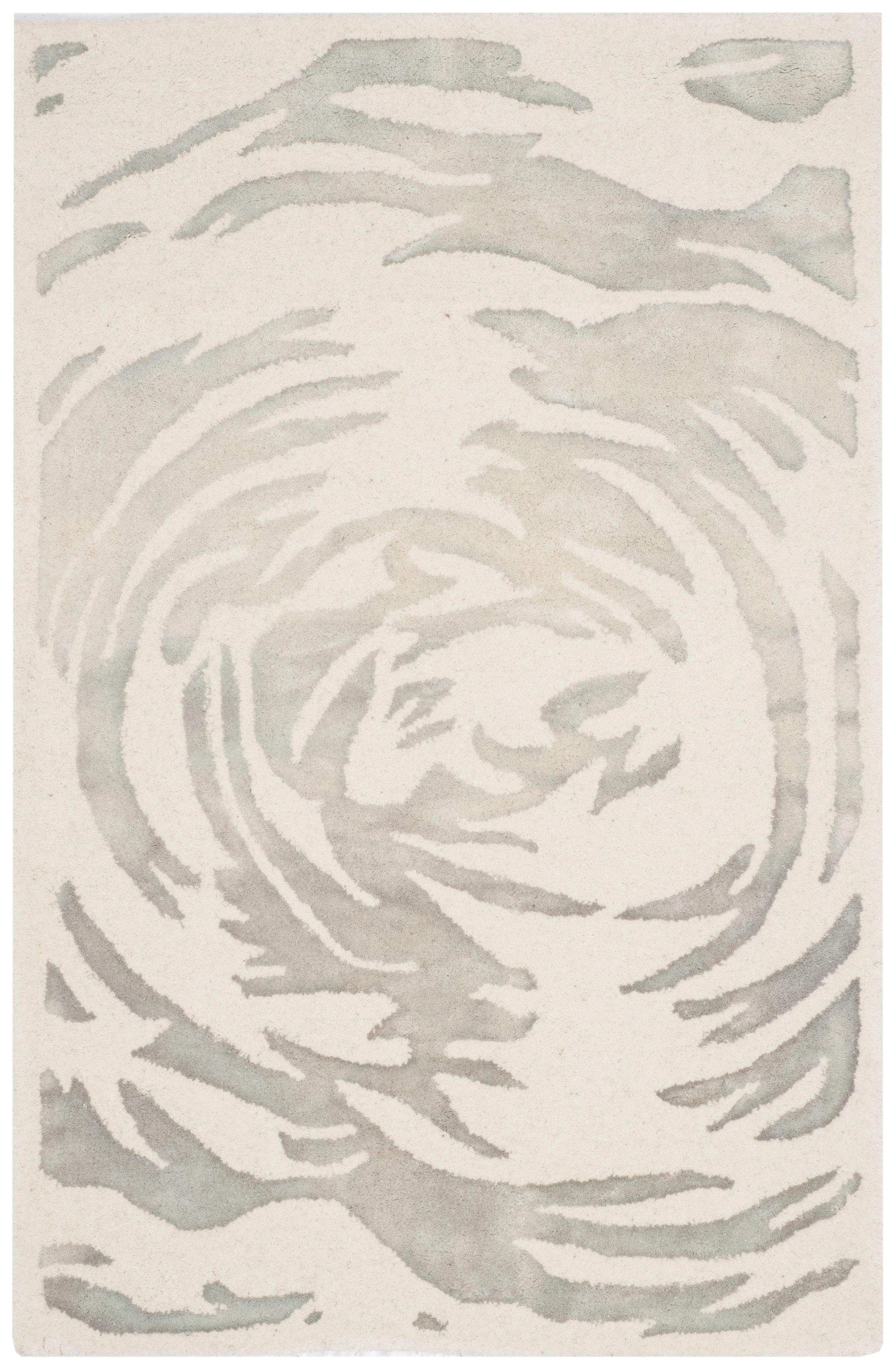 Ivory Elegance Hand-Tufted Wool Area Rug, 30"x4"