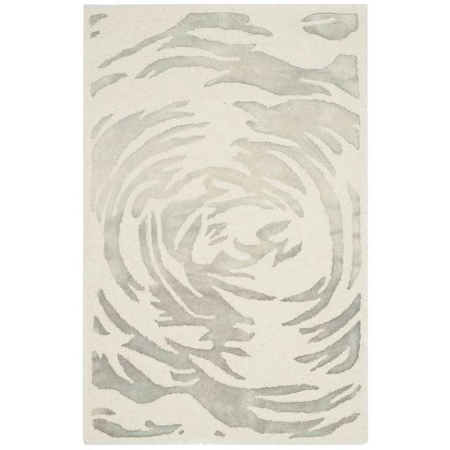 Bella BEL128 Hand Tufted Accent Rug - Ivory/Grey - 2'6"x4' - Safavieh.