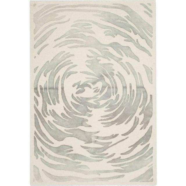 Bella BEL128 Hand Tufted Accent Rug - Ivory/Grey - 3'x5' - Safavieh.