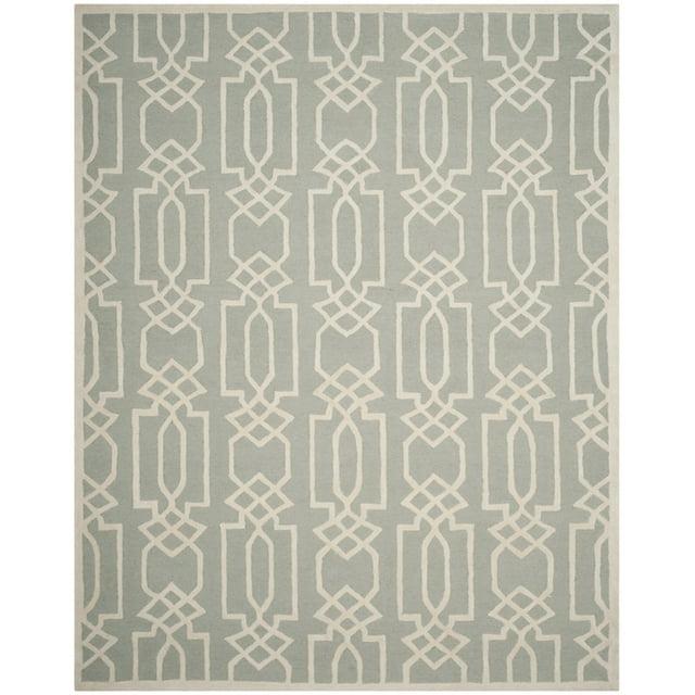 SAFAVIEH Bella Janis Geometric Striped Wool Area Rug, Grey/Ivory, 8' x 10'
