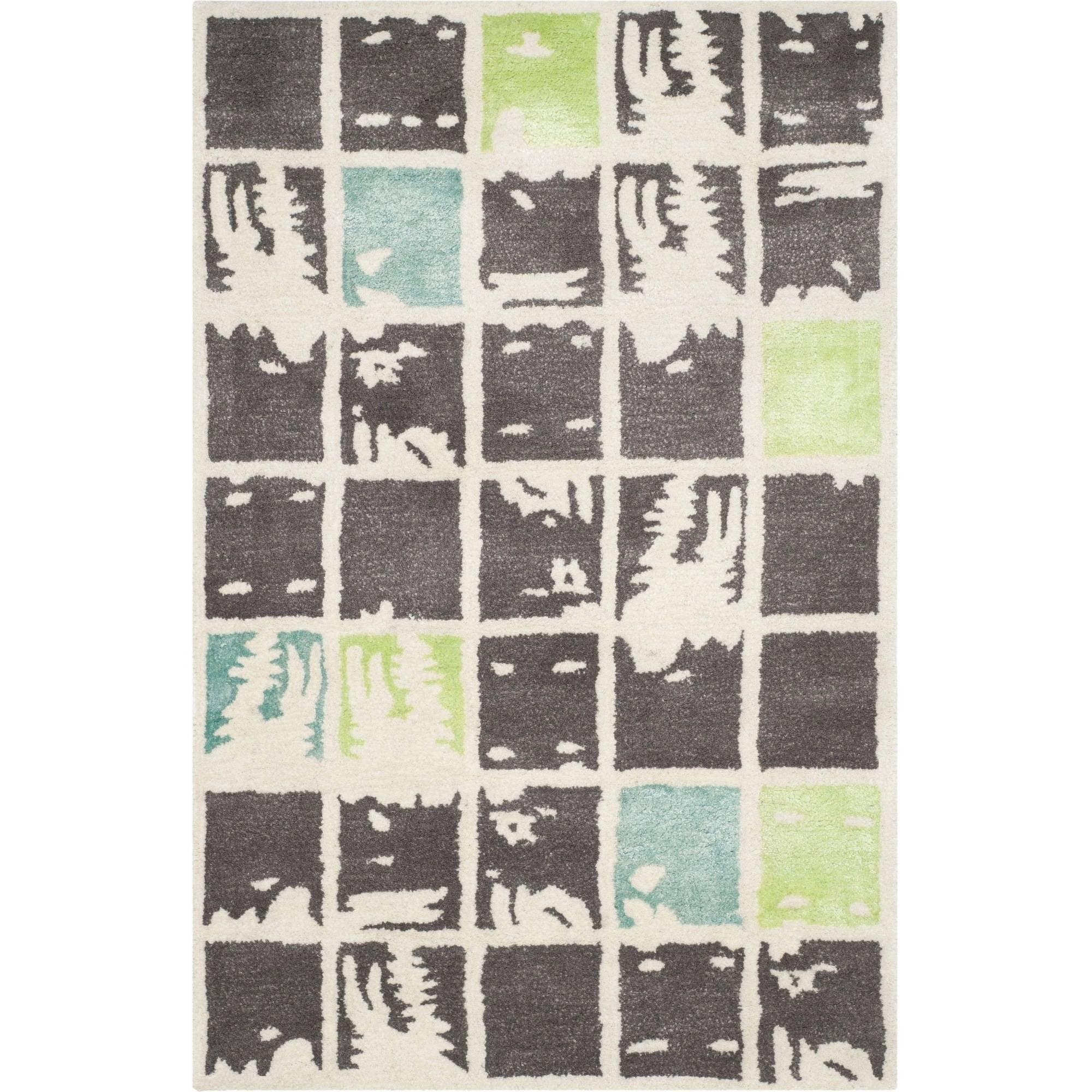 Bella BEL130 Hand Tufted Indoor Accent Rug - Grey/Ivory - 2'x3' - Safavieh