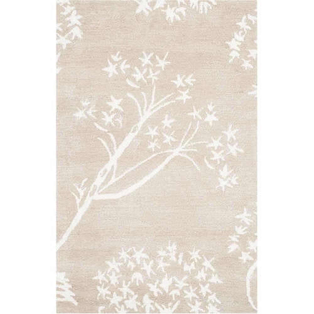 Bella BEL131 Hand Tufted Area Rug - Sand/Ivory - 5'x8' - Safavieh.