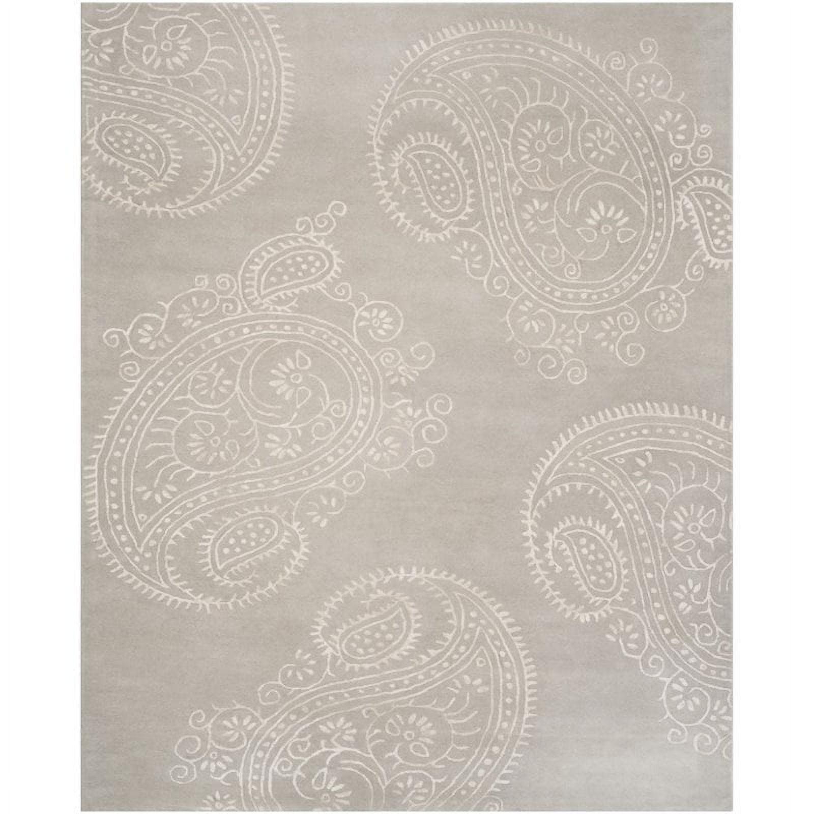 Bella BEL153 Hand Tufted Area Rug - Silver/Beige - 8'x10' - Safavieh.