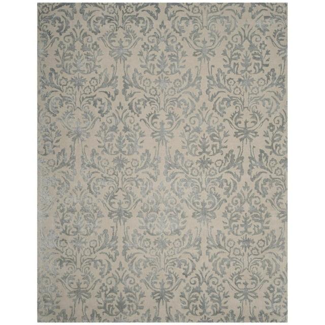 Bella BEL156 Hand Tufted Area Rug - Ivory/Silver - 5'x8' - Safavieh.