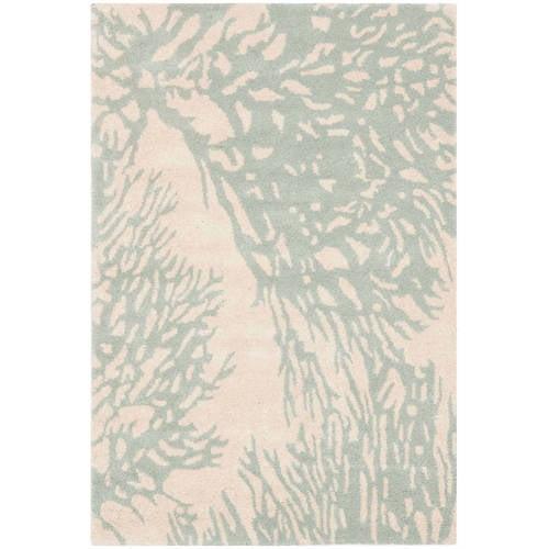Bella BEL115 Hand Tufted Area Rug - Beige/Blue - 4'x6' - Safavieh.