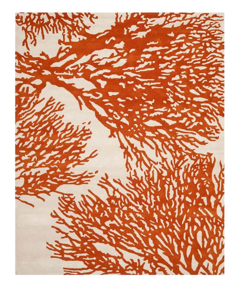 Bella BEL115 Hand Tufted Area Rug - Beige/Terracotta - 8'x10' - Safavieh.