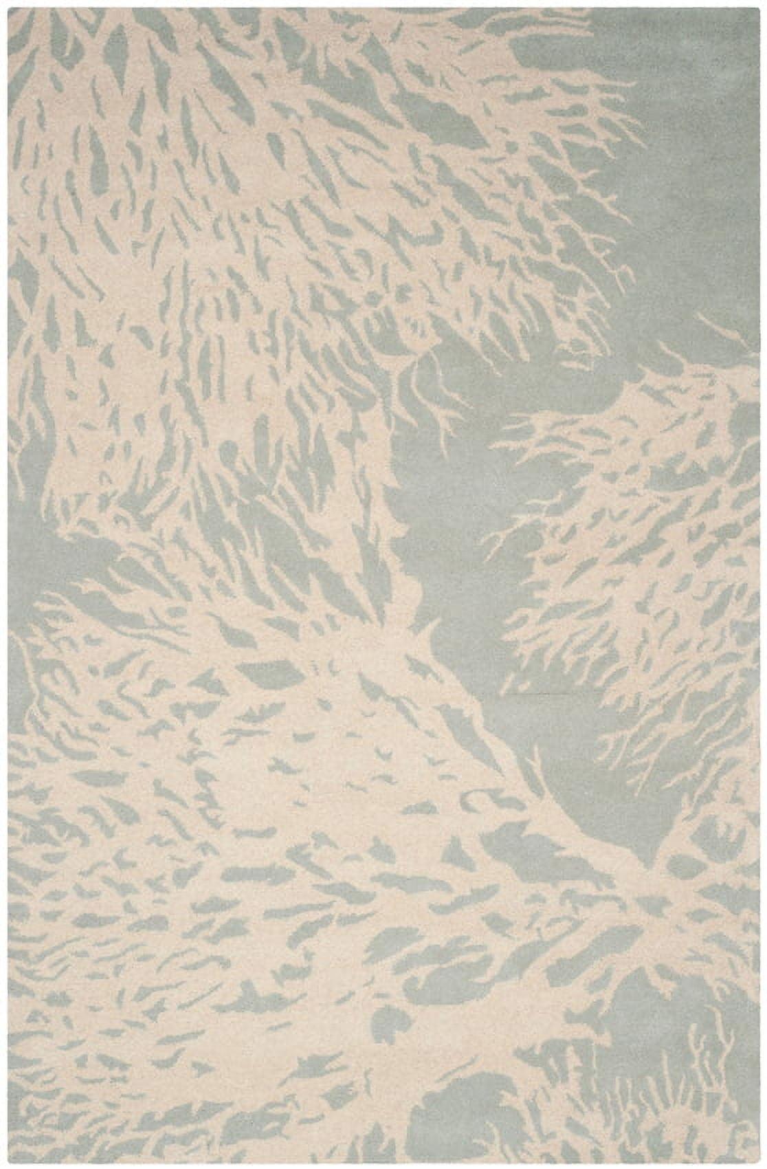 Bella BEL115 Hand Tufted Area Rug - Grey/Ivory - 7'x7' - Safavieh.