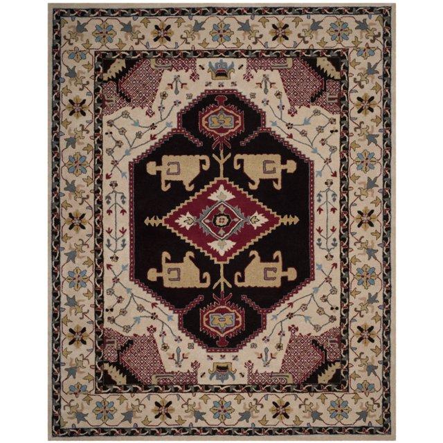 Bellagio BLG549 Hand Tufted Area Rug - Beige/Black - 8'x10' - Safavieh.