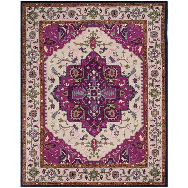Bellagio BLG541 Hand Tufted Area Rug - Ivory/Pink - 6'x9' - Safavieh.