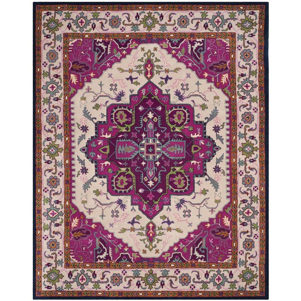 Bellagio BLG541 Hand Tufted Area Rug - Ivory/Pink - 10'x14' - Safavieh.