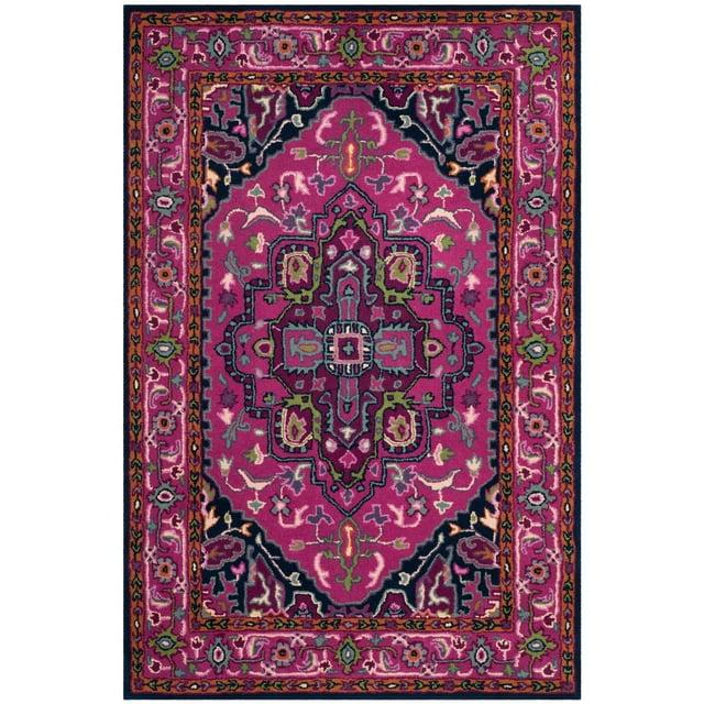 Bellagio BLG541 Hand Tufted Accent Rug - Pink/Navy - 3'x5' - Safavieh.
