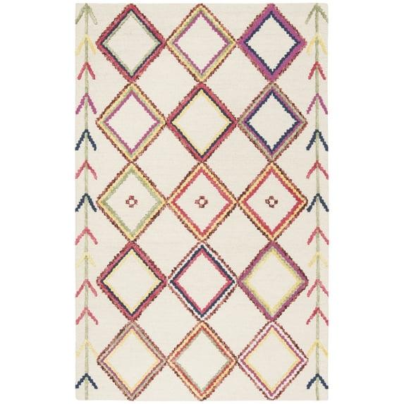 Bellagio BLG563 Hand Tufted Area Rug - Ivory/Multi - 4'x6' - Safavieh.