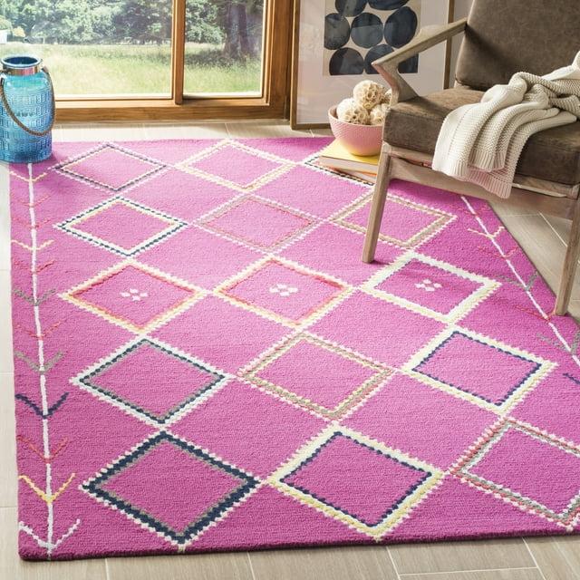 Bellagio BLG563 Hand Tufted Area Rug - Fuchsia/Multi - 6'x9' - Safavieh..
