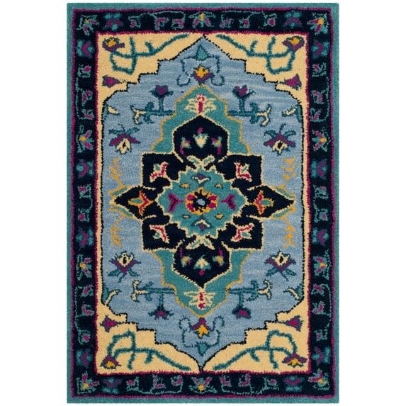 Bellagio BLG506 Hand Tufted Accent Rug - Light Blue/Multi - 2'x3' - Safavieh.