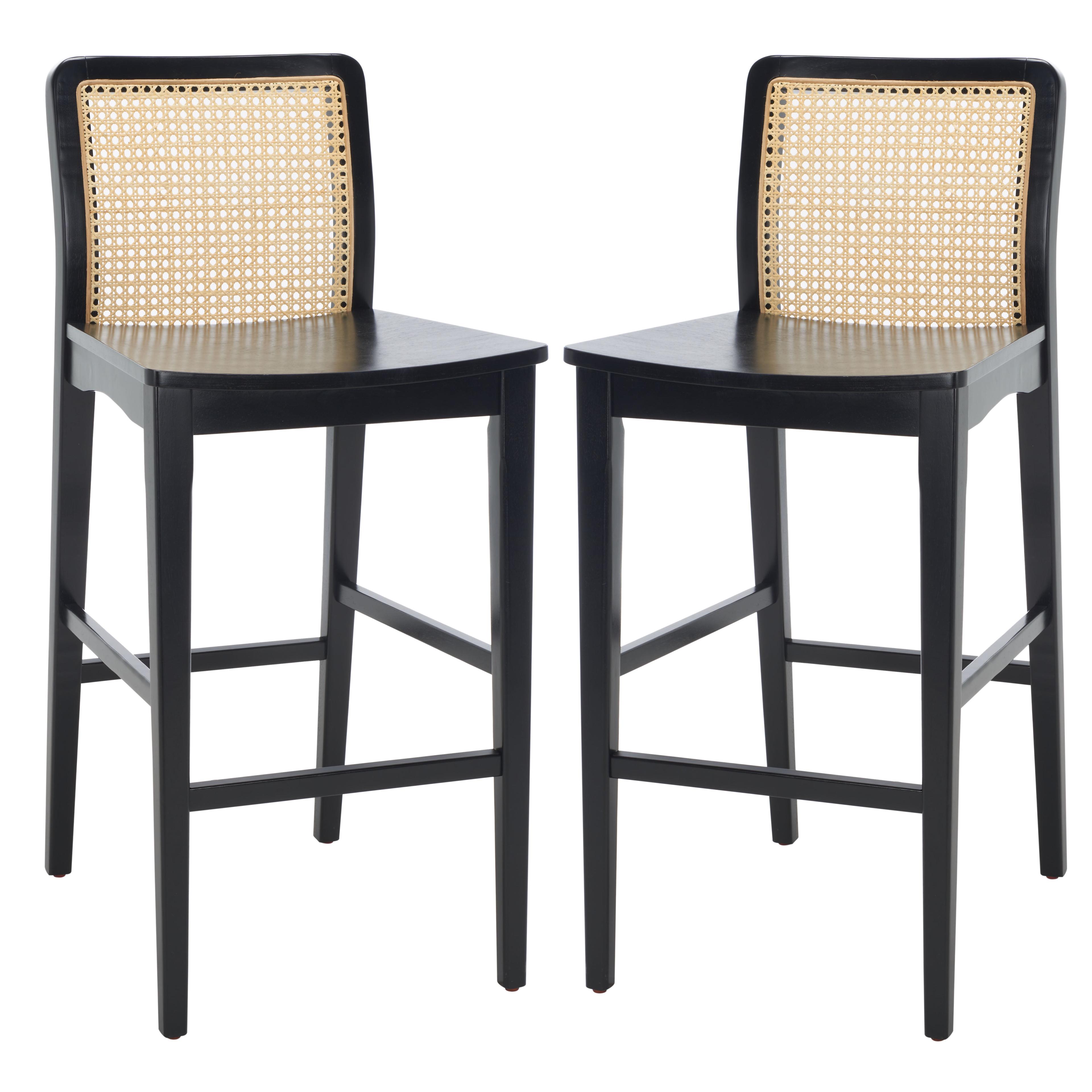 Benicio Rattan Bar Stool (Set Of 2)  - Safavieh