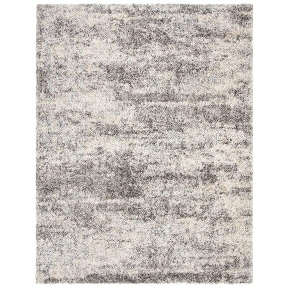 Berber Shag BER219 Power Loomed Area Rug - Grey/Cream - 9' X 12' - Safavieh.