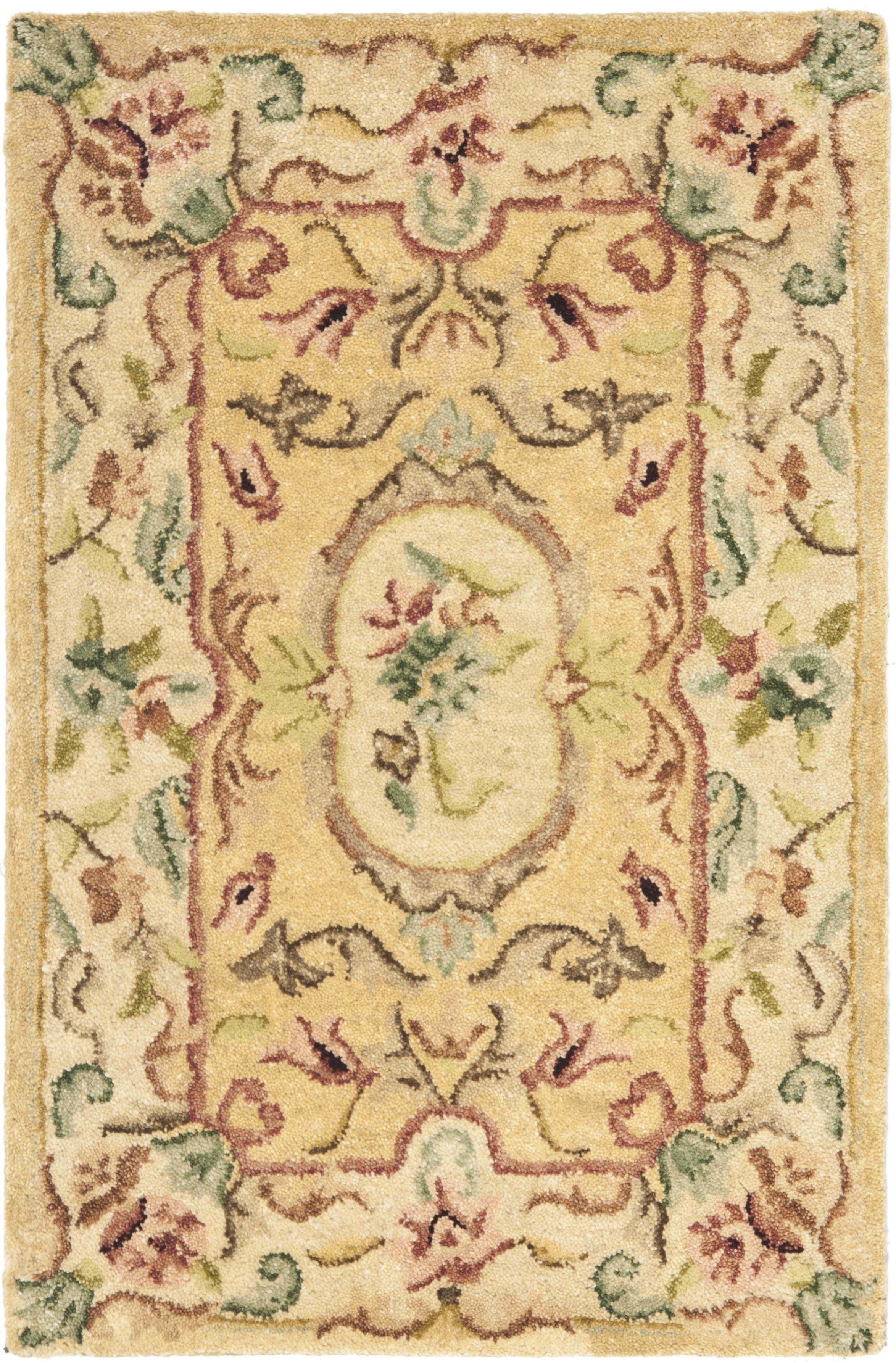 Bergama Area Rug in Light Gold/Beige