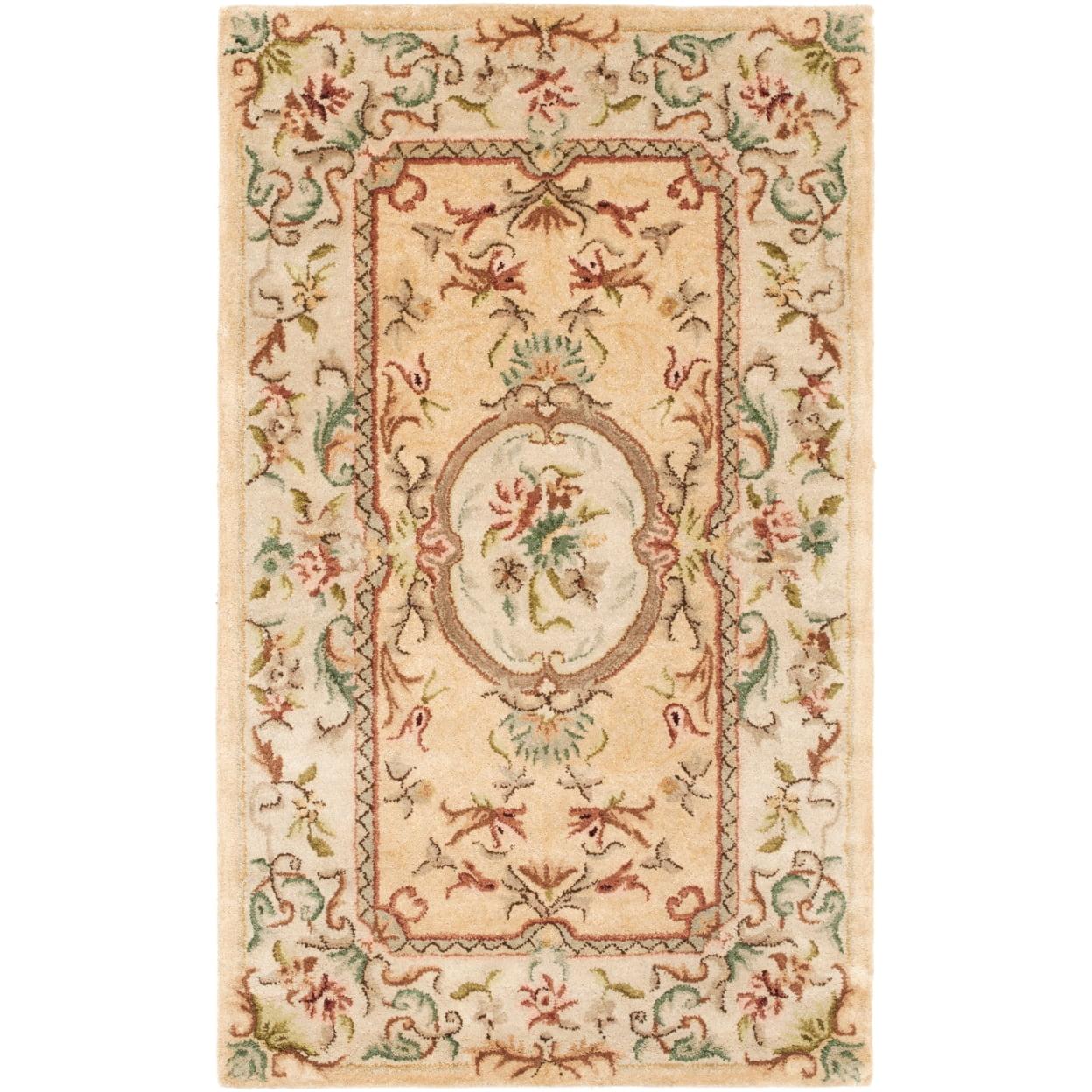 Bergama Area Rug in Light Gold/Beige