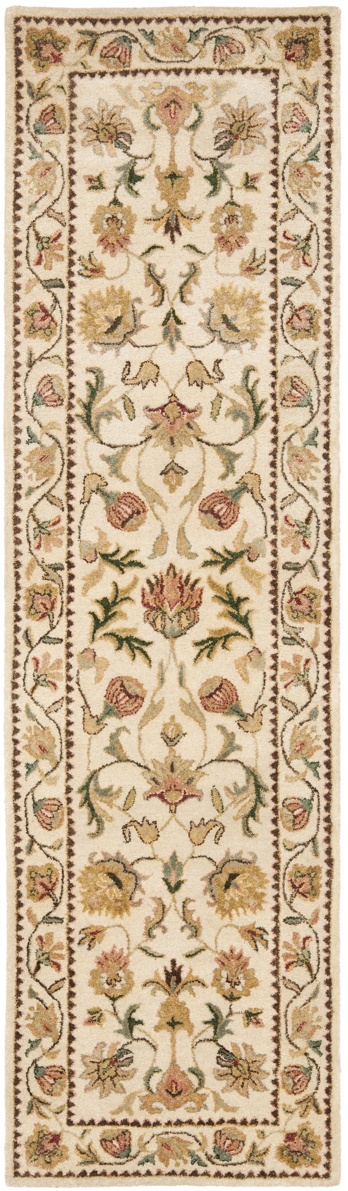 SAFAVIEH Bergama Michayla Oriental Wool Runner Rug, Ivory, 2'3" x 8'