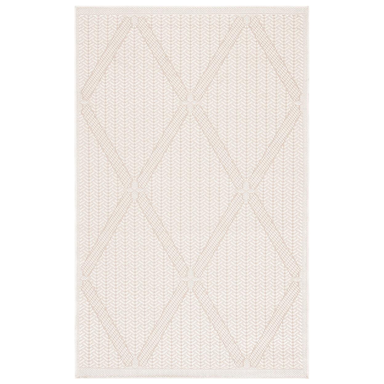 Bermuda BMU811 Power Loomed Indoor/Outdoor Area Rug - Cream/Beige - 3'x5' - Safavieh..