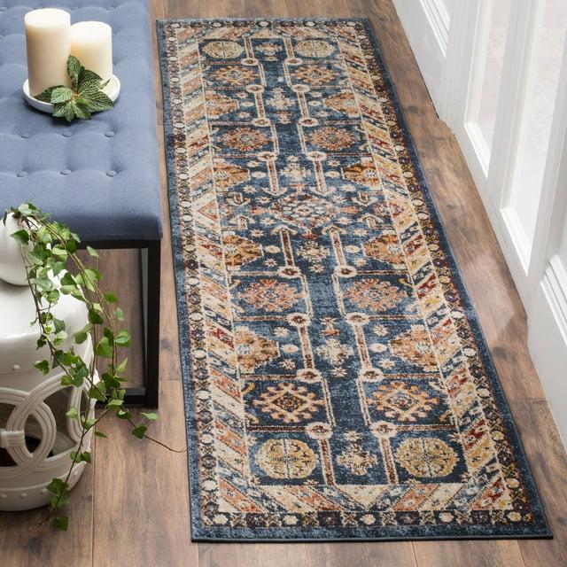 SAFAVIEH Bijar Johann Oriental Runner Rug, Royal/Ivory, 2'3" x 10'