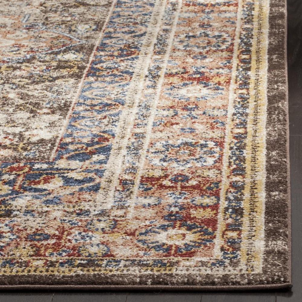 Bijar BIJ652 Power Loomed Indoor Area Rug - Brown/Rust - 5'3"x7'6" - Safavieh