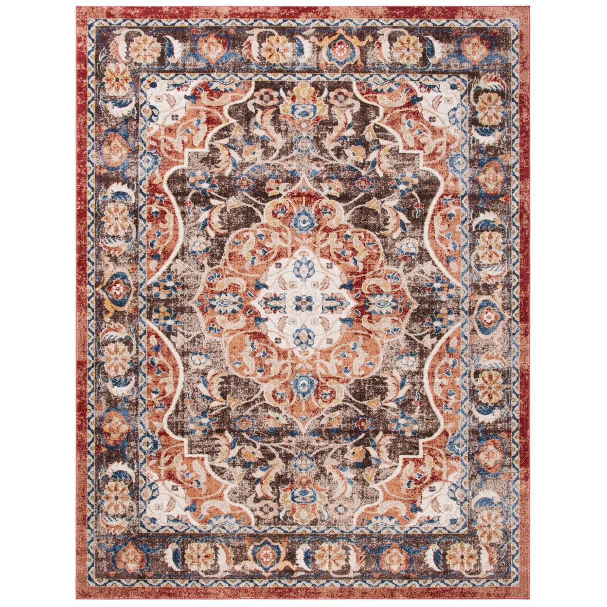 SAFAVIEH Bijar Tobin Oriental Area Rug, Brown/Rust, 11' x 15'