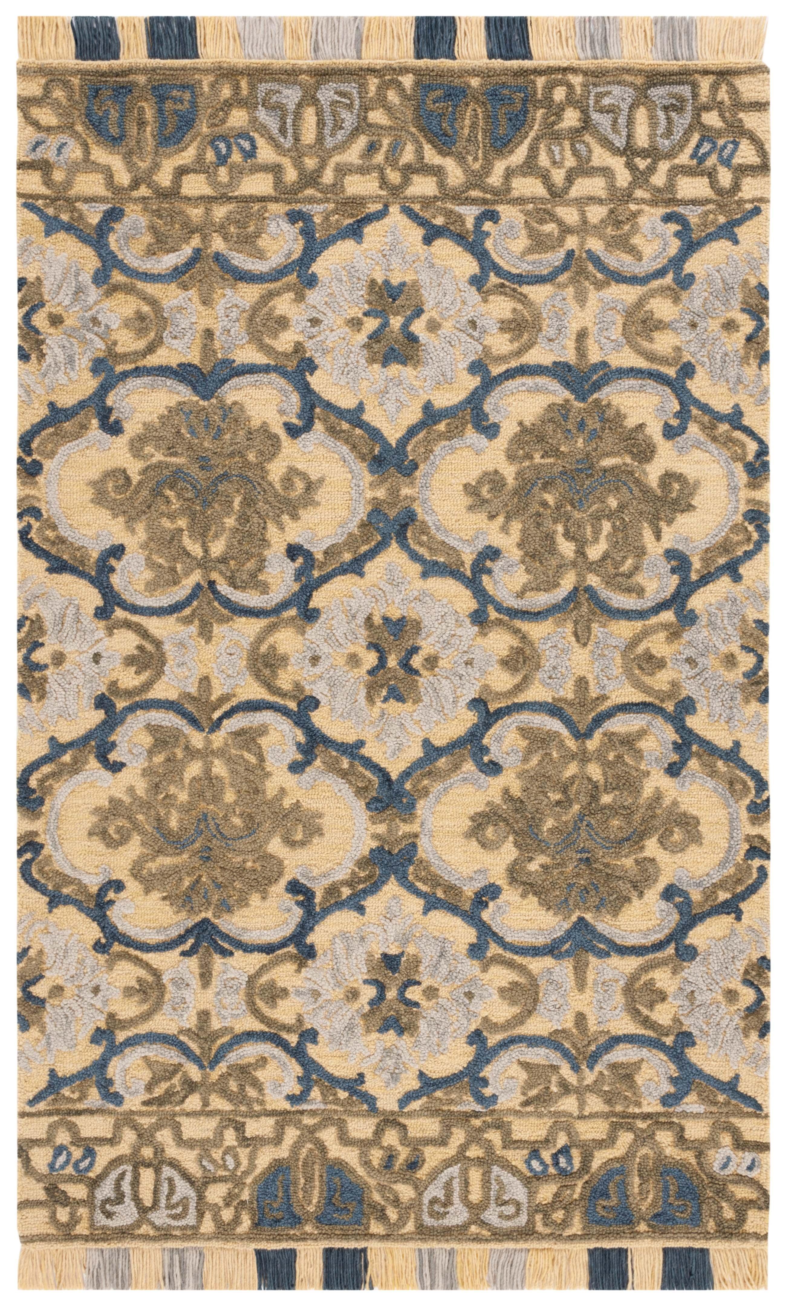 Safavieh Blossom Tufted 80% Wool, 20% Cotton Performance Floral Rug