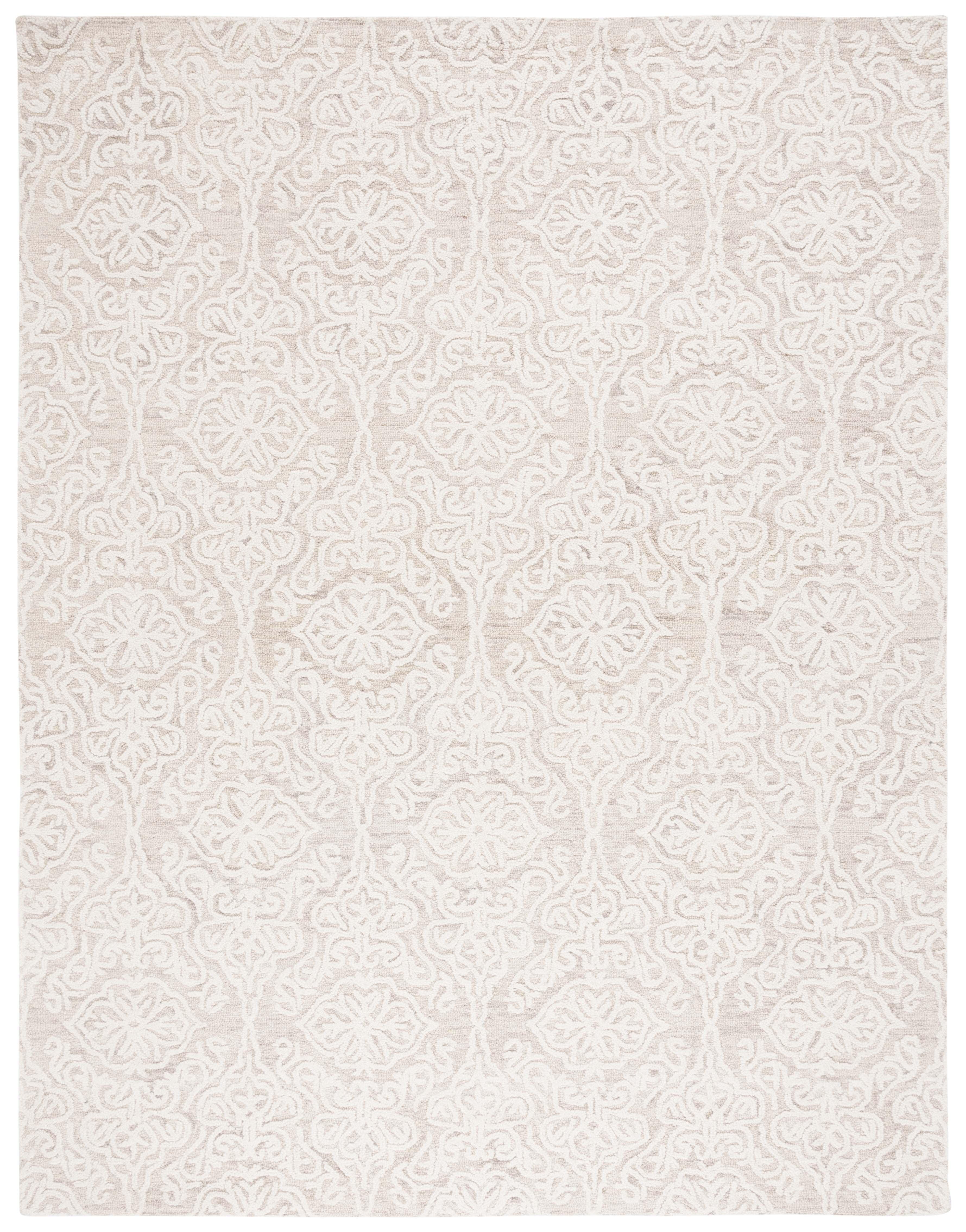 Blossom BLM112 Hand Tufted Indoor Area Rug - Beige/Ivory - 8'x10' - Safavieh