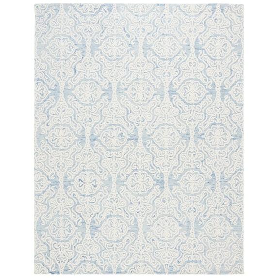 Blossom BLM112 Hand Tufted Indoor Area Rug - Blue/Ivory - 8'x10' - Safavieh