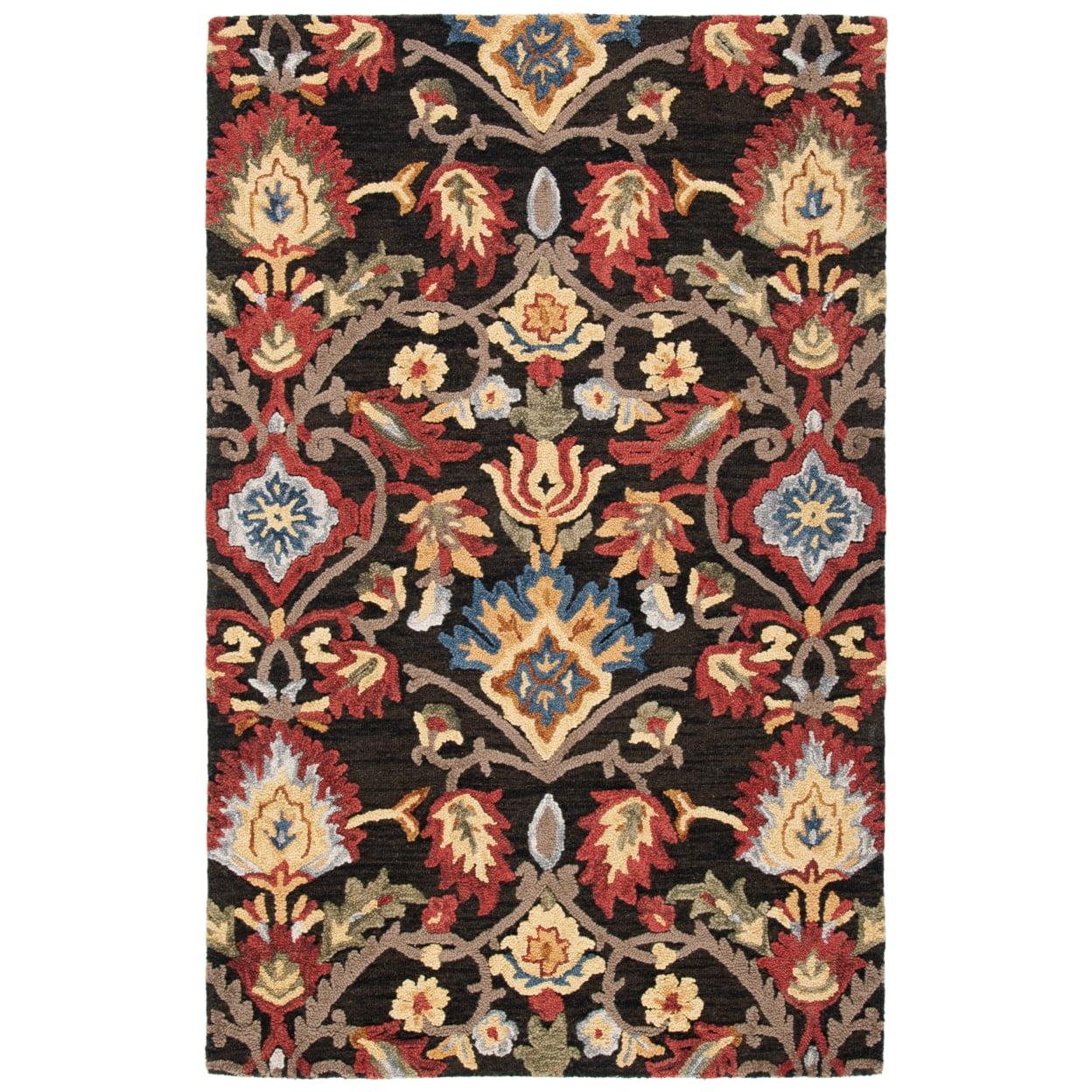 Blossom BLM114 Hand Tufted Accent Rug - Gray/Ivory - 2'x3' - Safavieh.