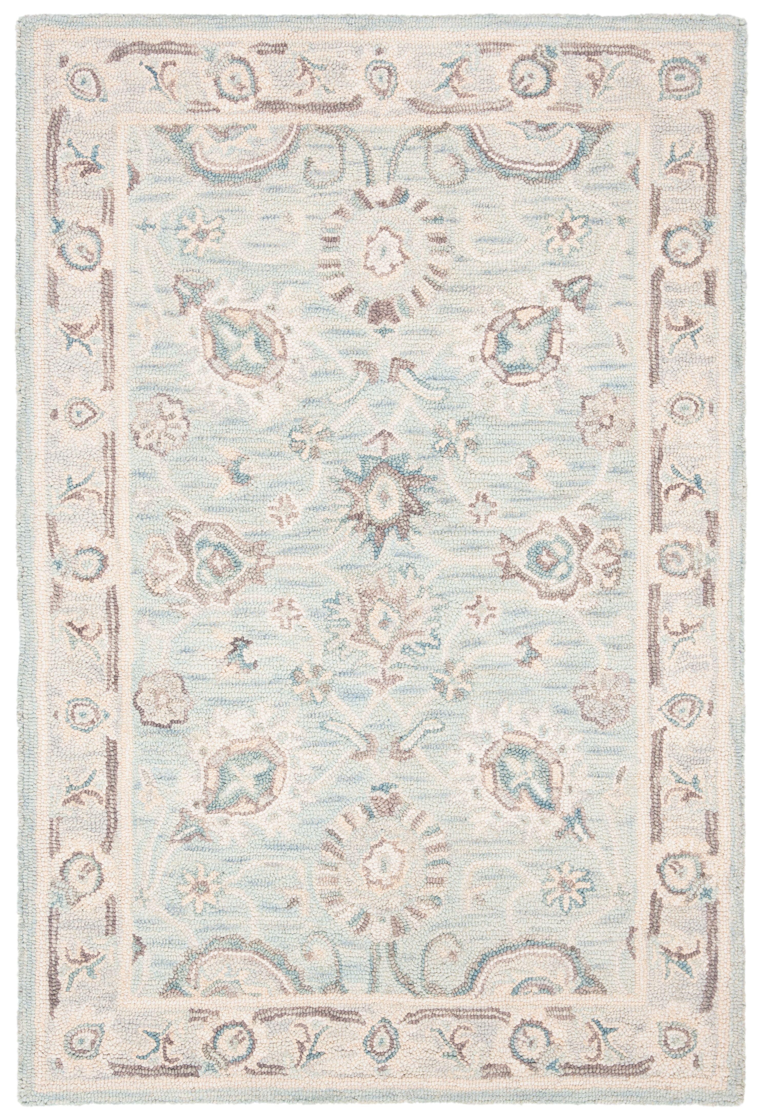 Blossom BLM702 Hand Tufted Area Rug - Grey/Multi - 5'x8' - Safavieh.