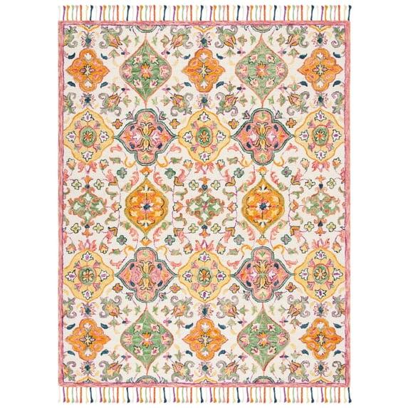 Blossom BLM456 Hand Tufted Area Rug - Ivory/Multi - 8'x10' - Safavieh.