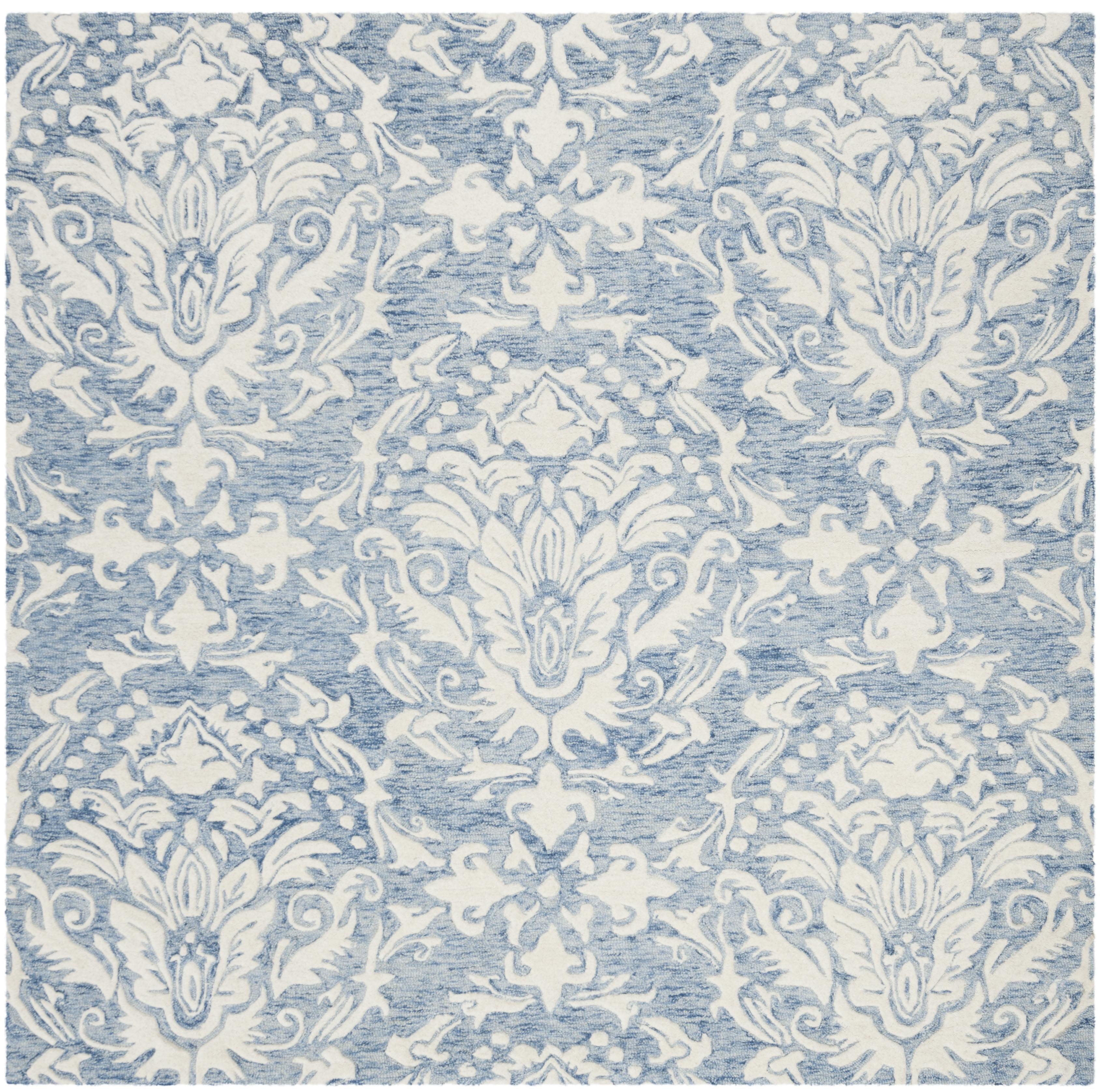 Tansy Wool Blue/Ivory Rug