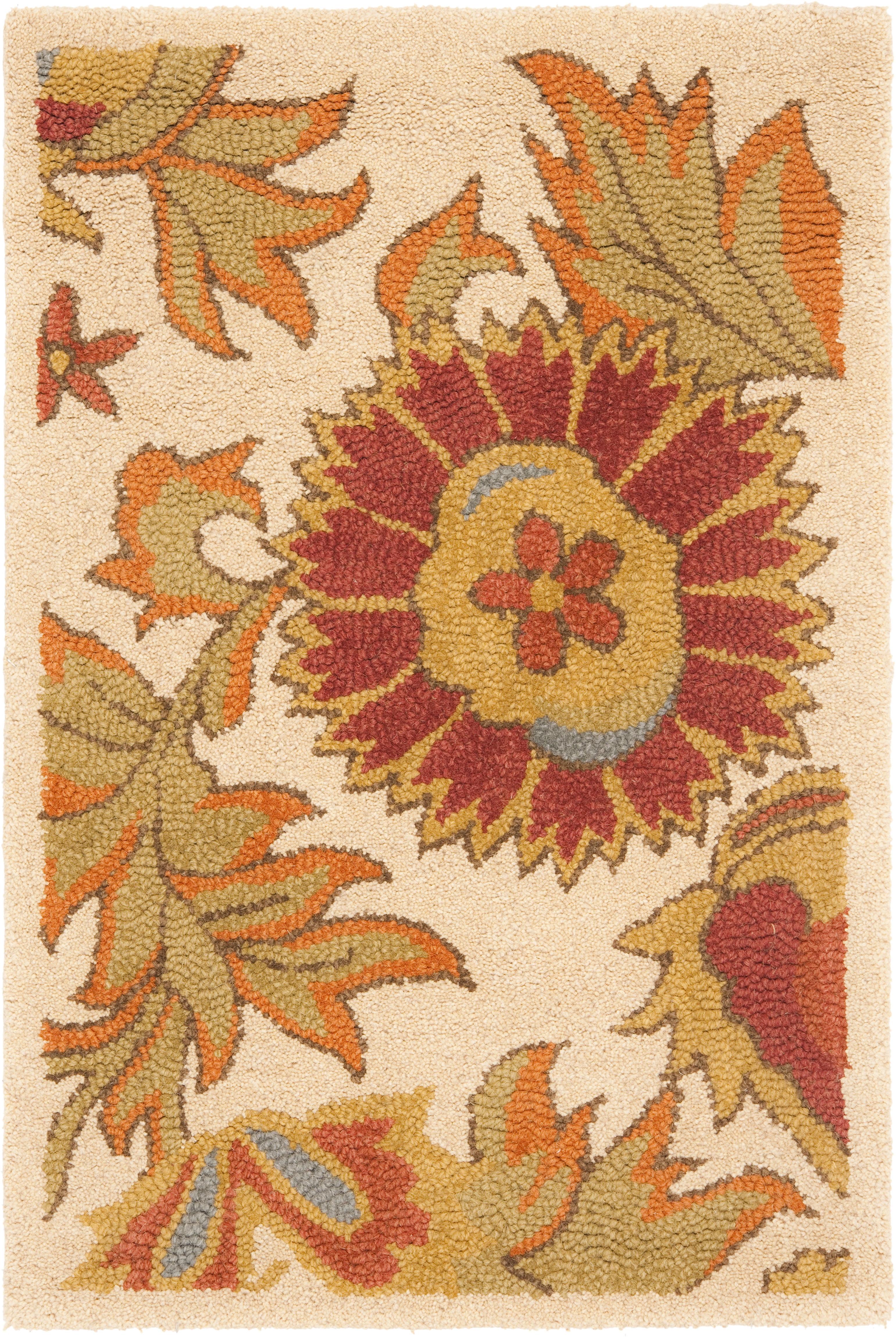 Blossom BLM912 Hand Hooked Area Rug - Ivory/Multi - 3'x5' - Safavieh.