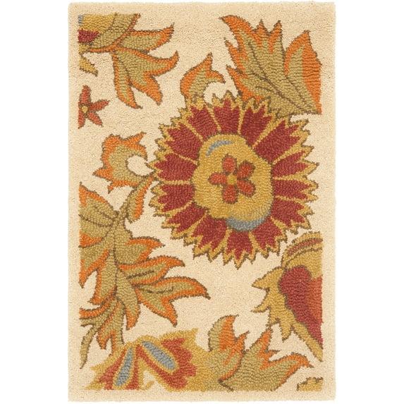 Blossom BLM912 Hand Hooked Area Rug - Ivory/Multi - 3'x5' - Safavieh.