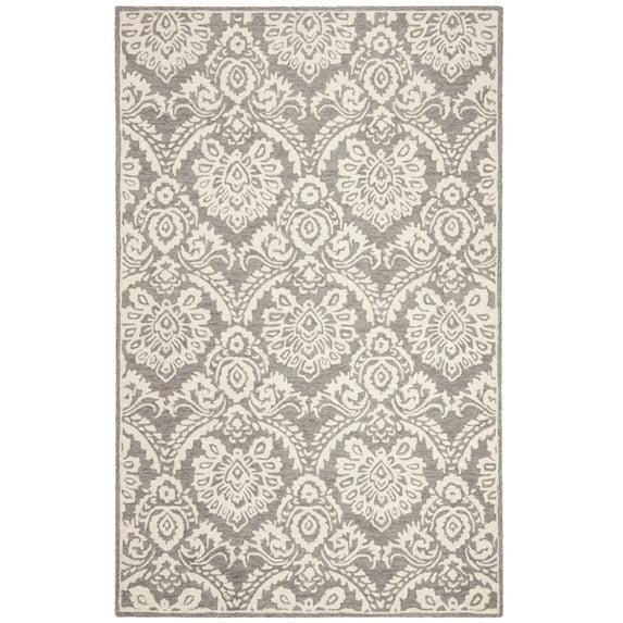 Tansy Handmade Wool Ivory/Gray Rug