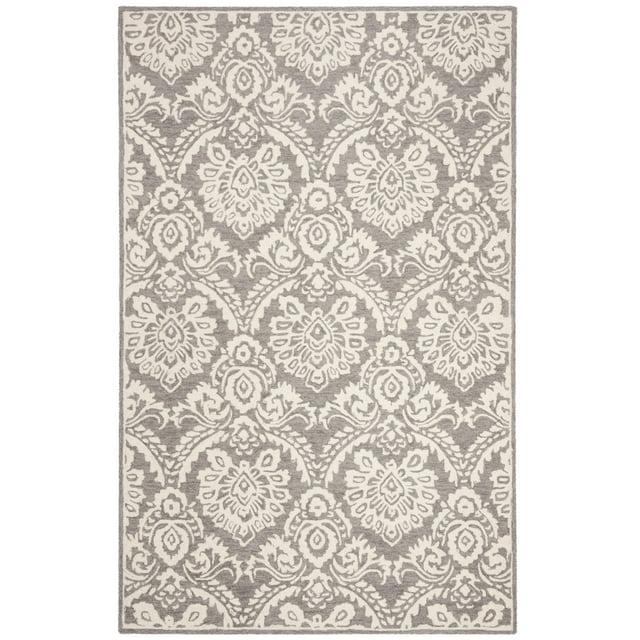 Tansy Handmade Wool Ivory/Gray Rug