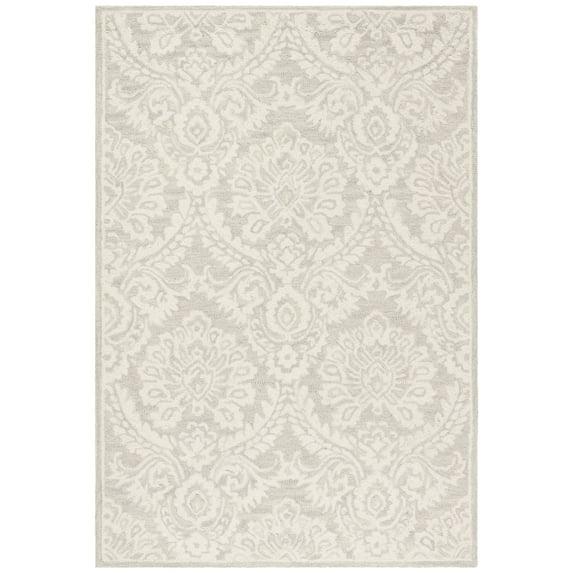 Tansy Handmade Wool Ivory/Gray Rug