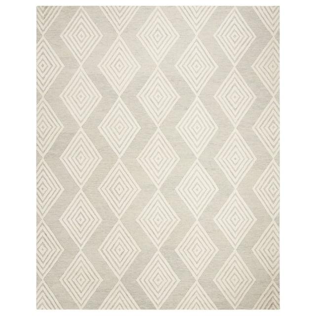 Blossom BLM111 Hand Tufted Area Rug - Silver/Ivory - 8'x10' - Safavieh.